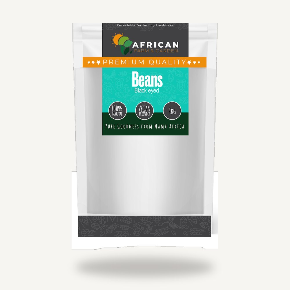 African Farm & Gardens Black-Eyed Beans resealable 1kg pouch